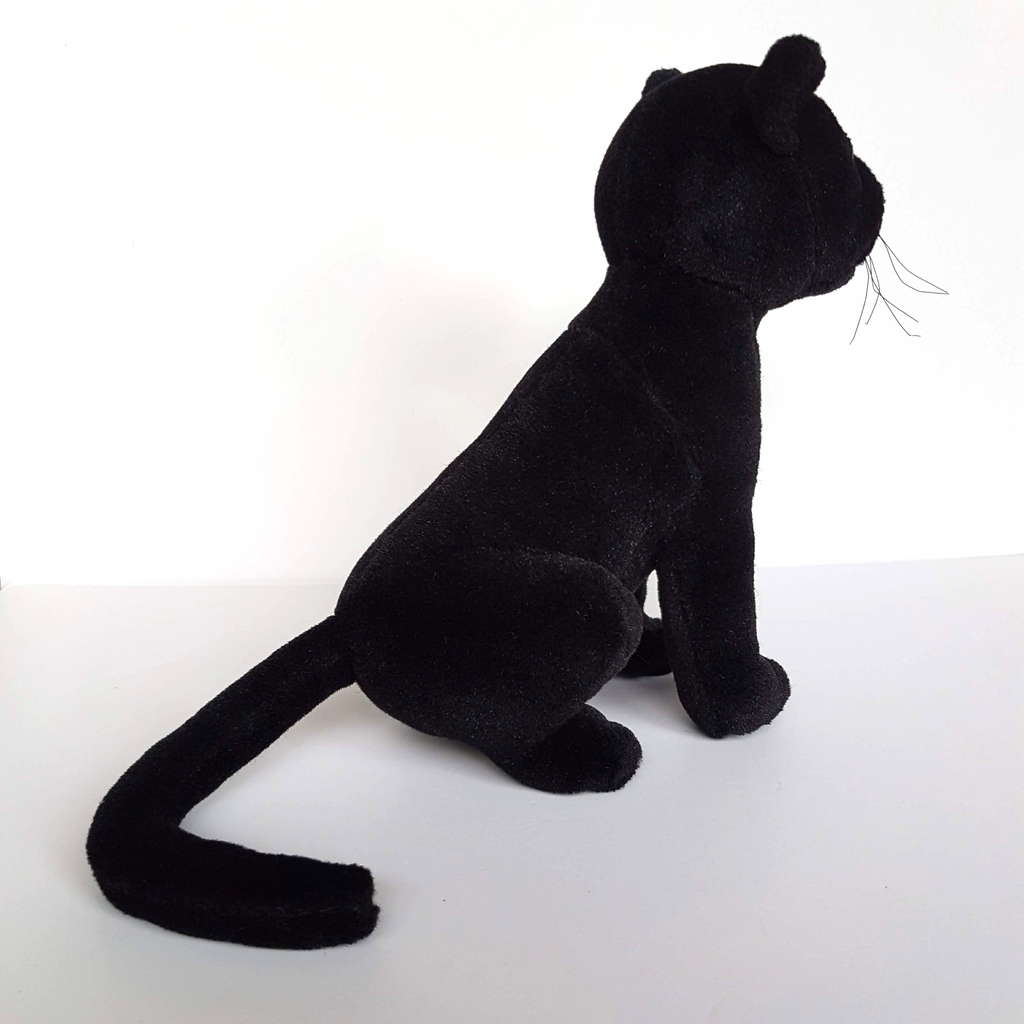 Hansa BLACK PANTHER PUMA Wild Cat 24cm Stuffed Animal Melbourne Zoo Soft Toy8