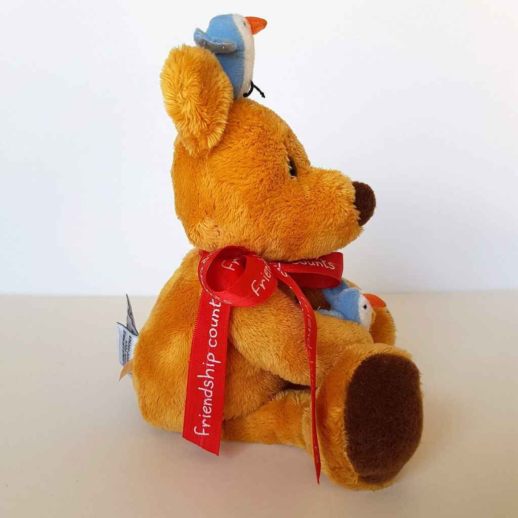 Gund NEWTONS LAW Teddy Bear Plush 27cm Stuffed Animal Soft Toy Friendship Counts3