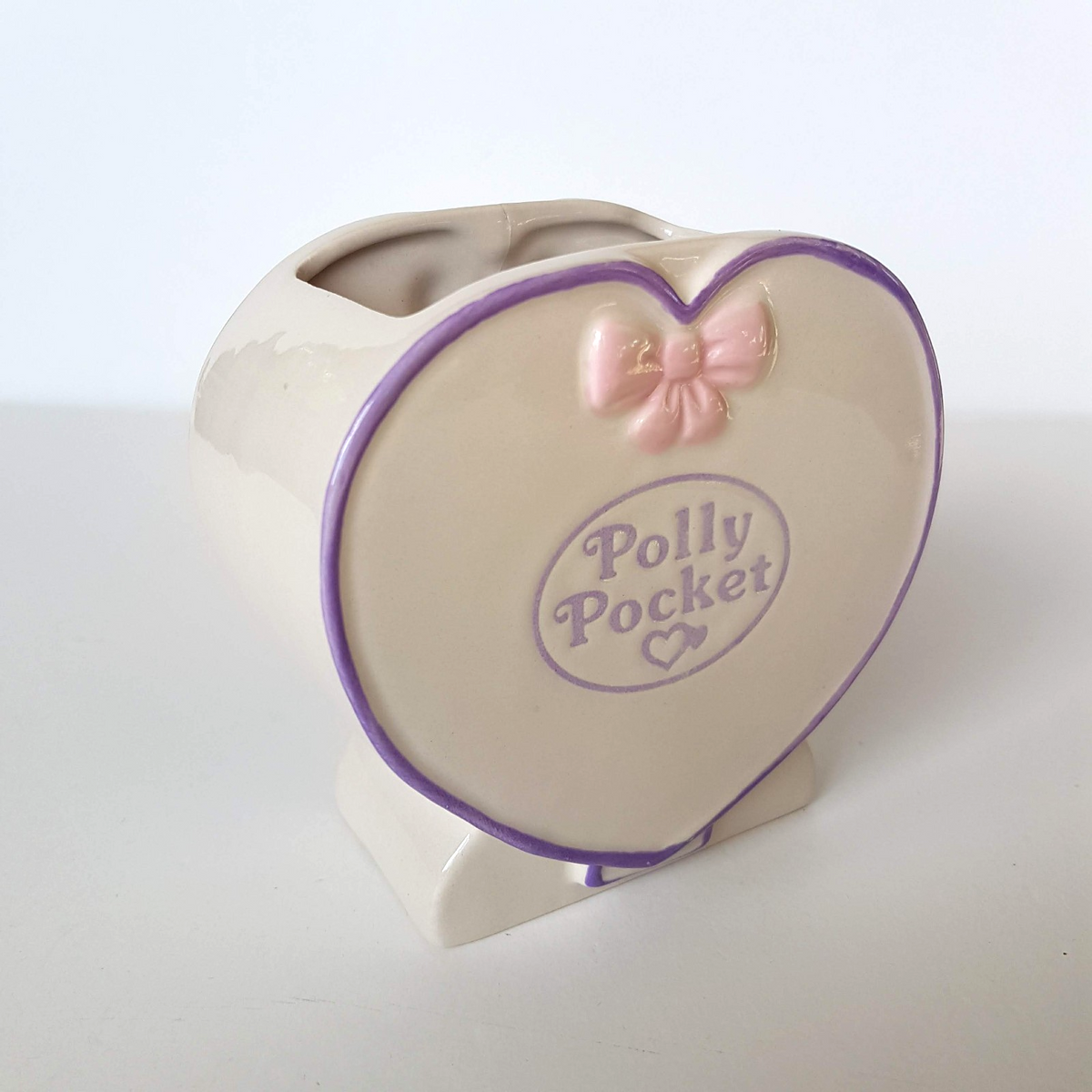 Polly Pocket CERAMIC PEN HOLDER Stationery Accessories 11cm Mattel Collectible2