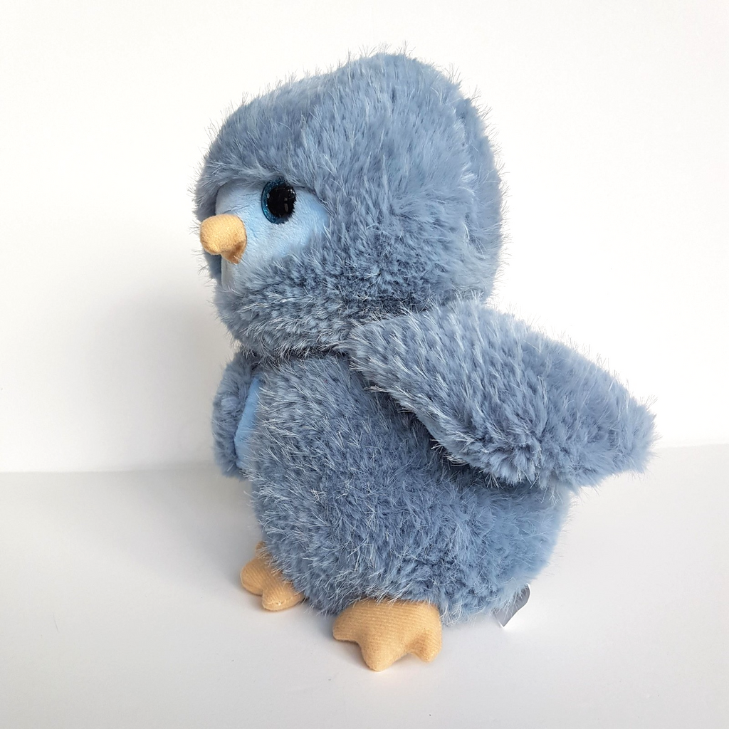 Cute BLUE OWL Plush Stuffed Animal 23cm Bird Soft Toy Cuddly Glitter Eyes Cute2