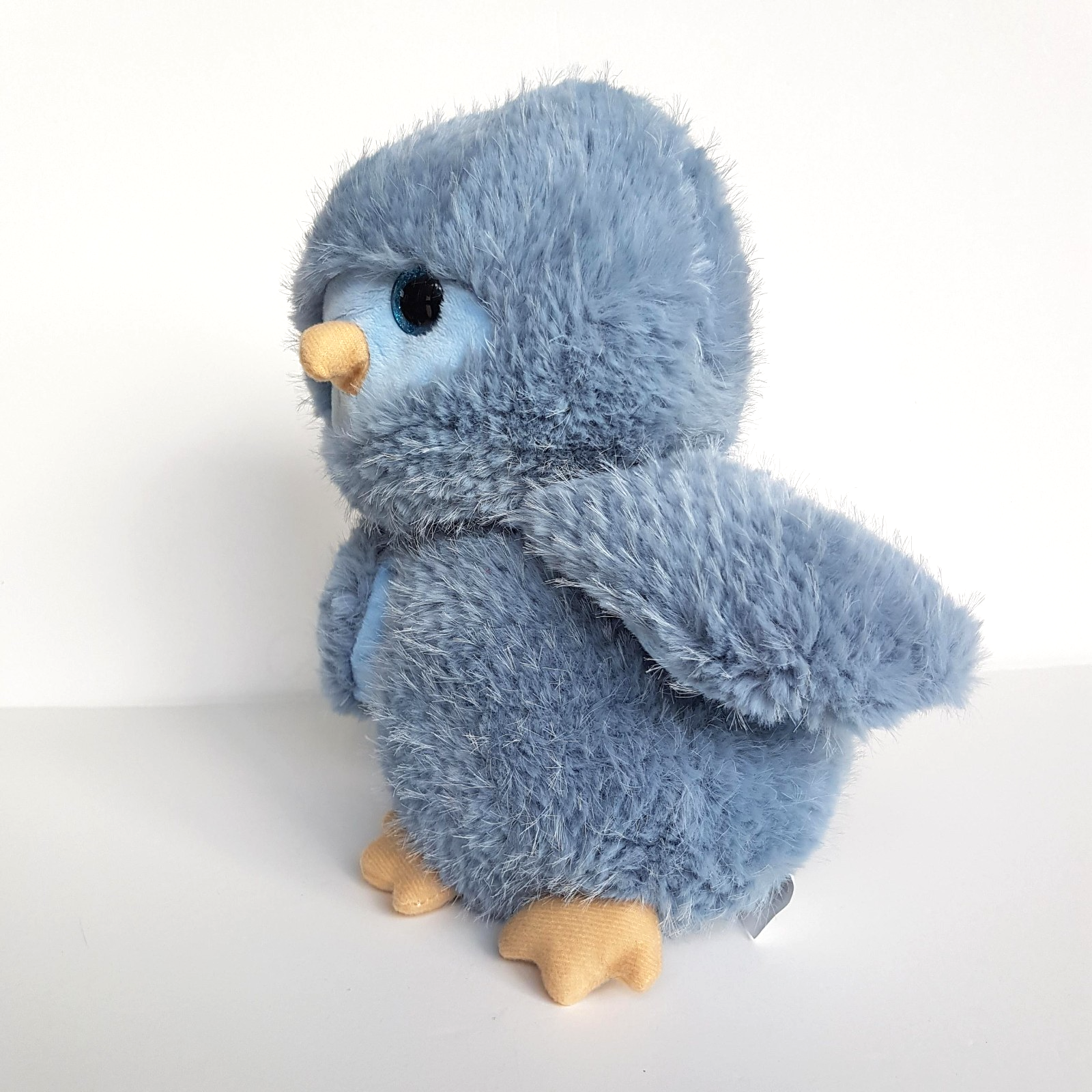 Cute BLUE OWL Plush Stuffed Animal 23cm Bird Soft Toy Cuddly Glitter Eyes Cute2
