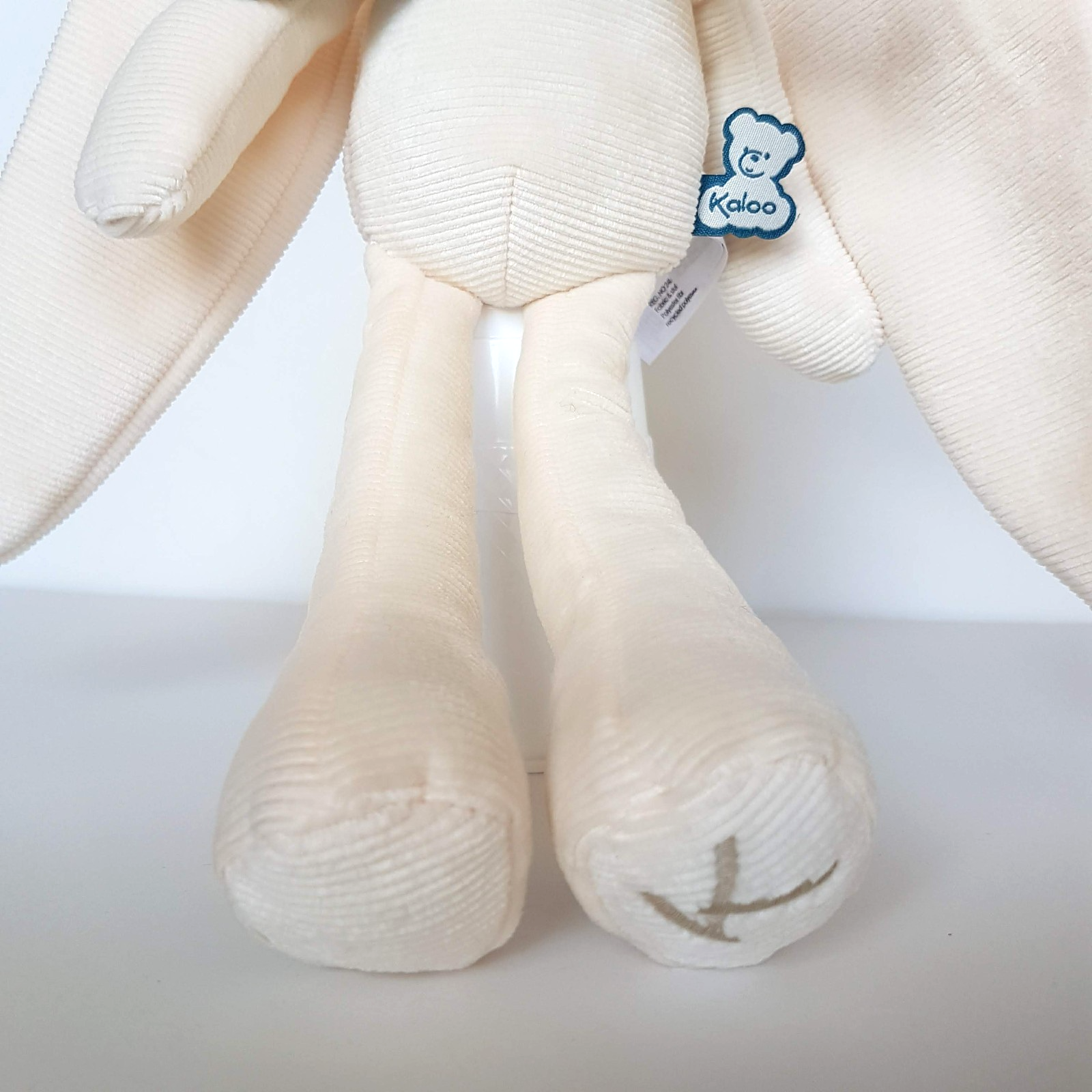 KALOO Baby BUNNY RABBIT Plush 31cm Stuffed Animal Soft Toy Corduroy Cream Floppy5