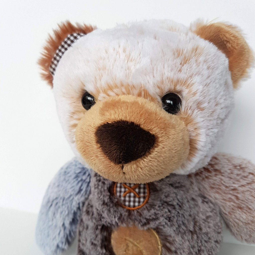 Korimco BUTTONS TEDDY BEAR Plush 27cm Stuffed Animal Soft Toy Frosted Fur Cute4