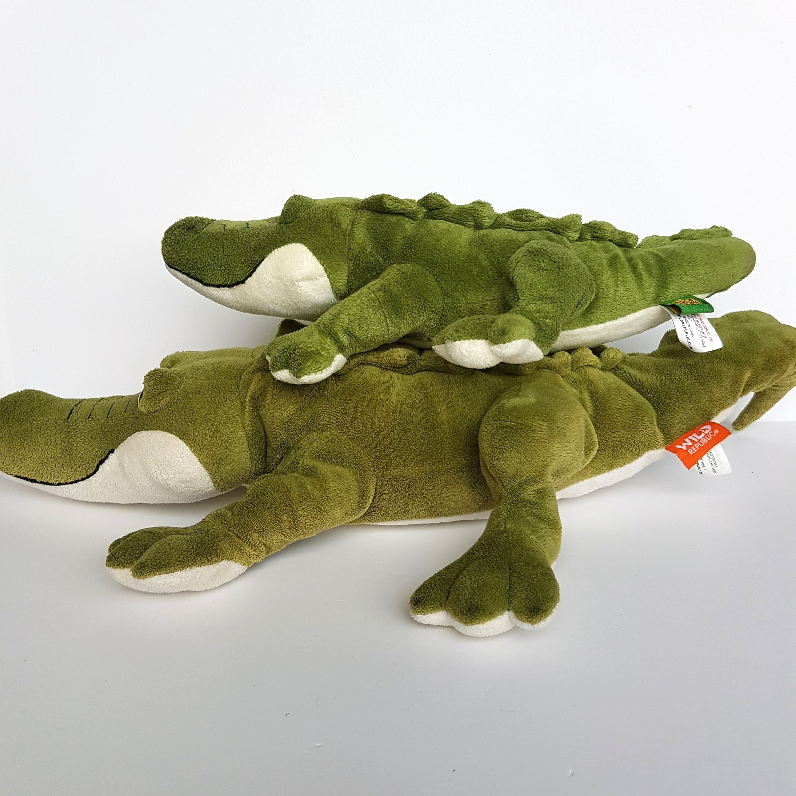 Wild Republic CROCODILE MUM & BABY Alligator Gator Plush Stuffed Animal Soft Toy6