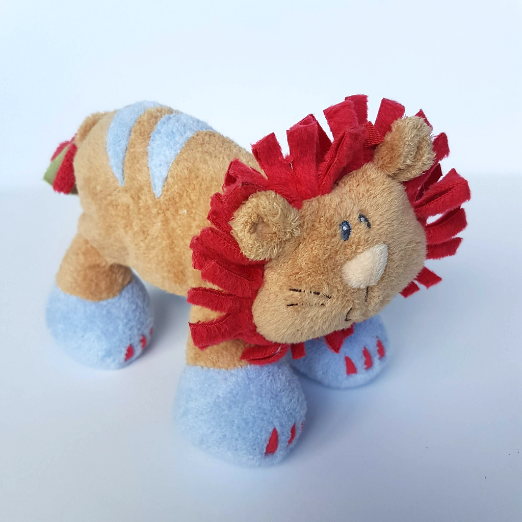Baby Gund WOODLES LITTLE LION Rumba Baby Rattle 7" Plush Soft Toy Stuffed Animal1