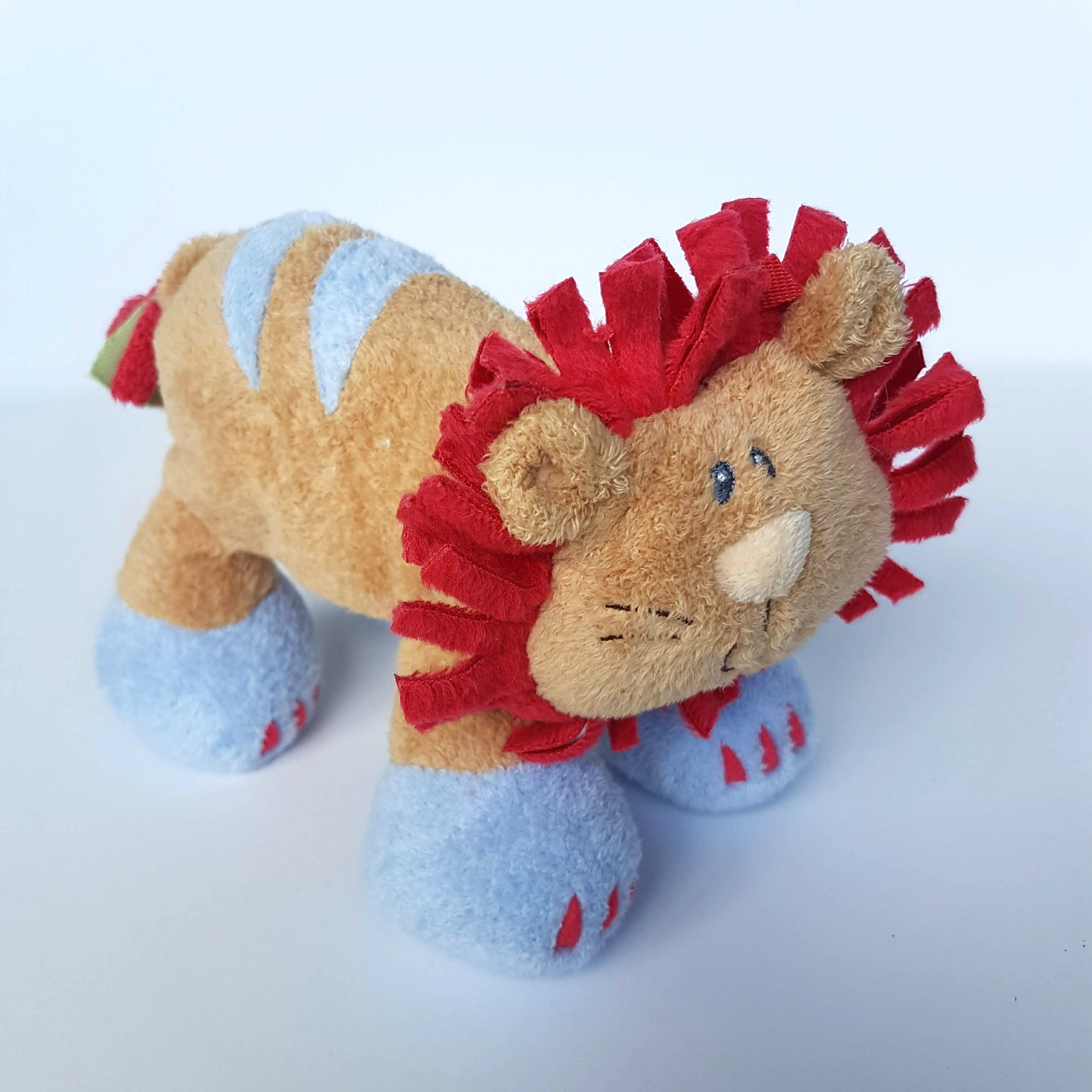 Baby Gund WOODLES LITTLE LION Rumba Baby Rattle 7" Plush Soft Toy Stuffed Animal1