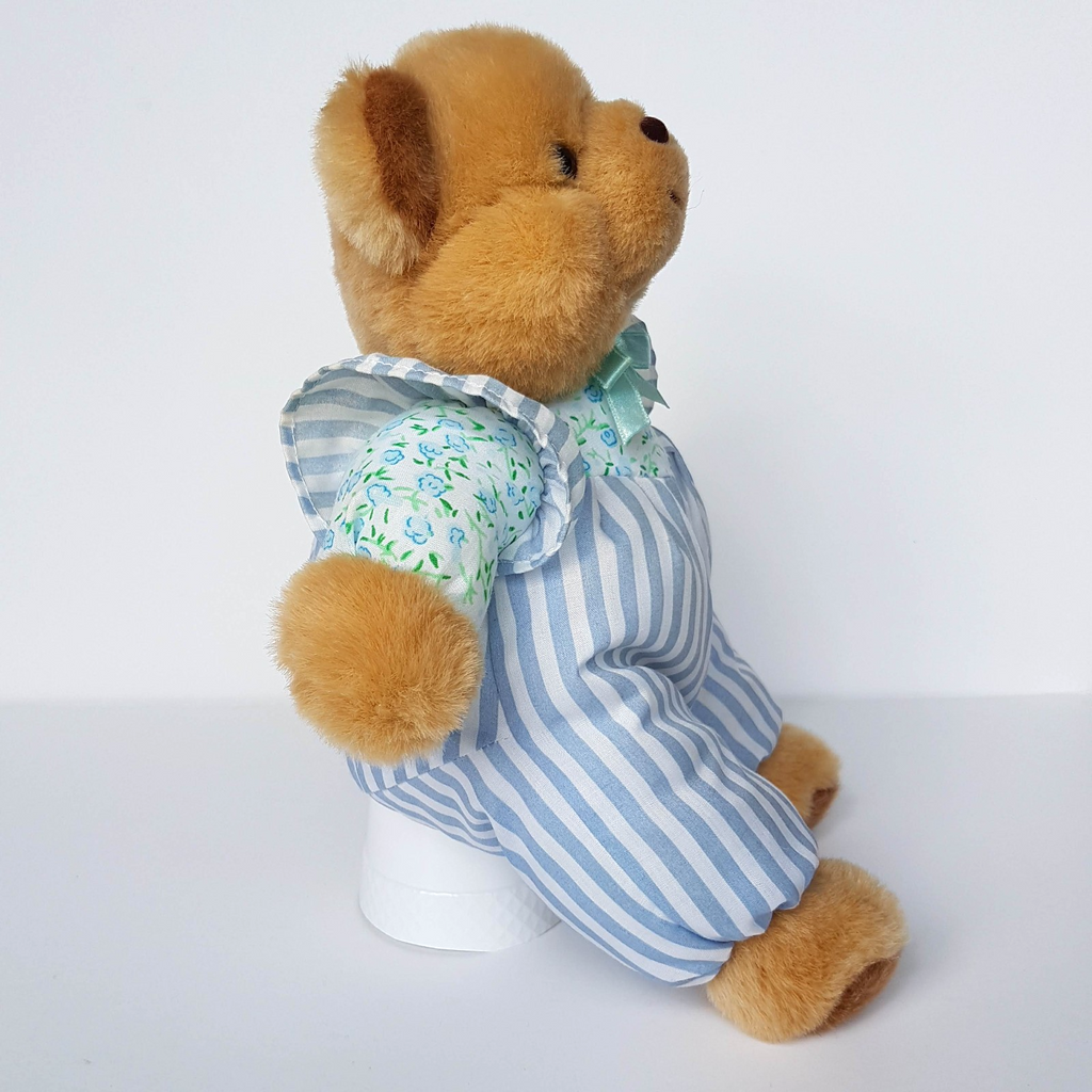 Canterbury Toys PUFFY BEAR Stuffed Animal 29cm Soft Toy Teddy Puffy Body Stripe11