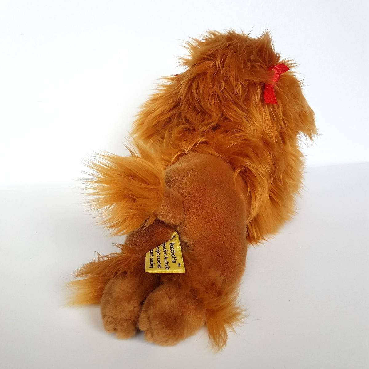 Bocchetta RED SETTER or POODLE DOG Puppy Plush 32cm long Soft Toy Stuffed Animal5