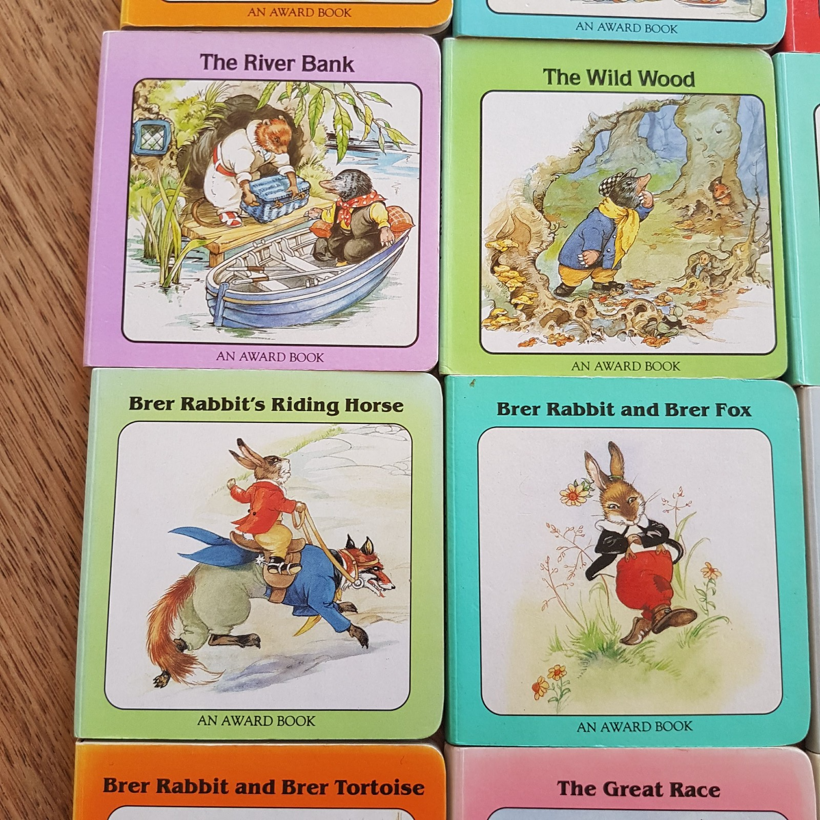 Vintage WIND IN THE WILLOWS & BRER RABBIT Book Lot Childrens Bundle Board 19883