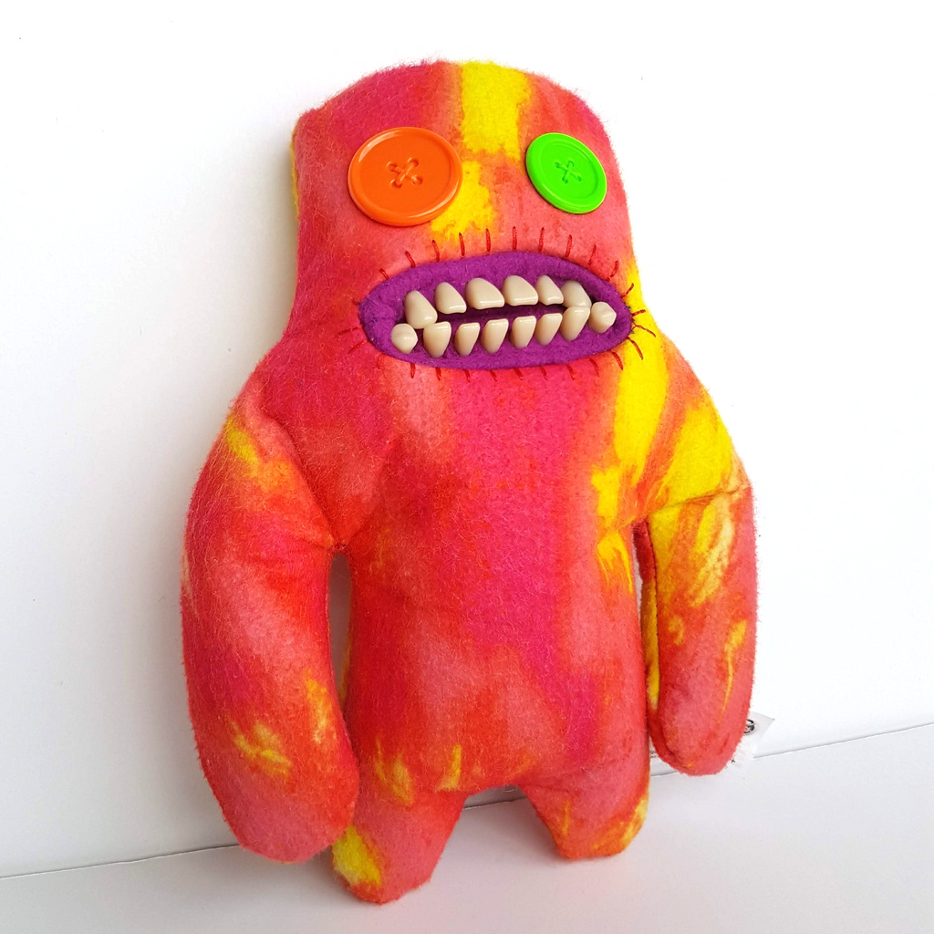 Fuggler LABORATORY SASQUOOSH Funny Ugly Monster Tie Dye Plush Soft toy Teeth Toy3
