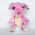 Moose SCRUFF a LUVS DOG Plush PINK PUPPY 25cm Stuffed Animal Sparkly Soft Toy0