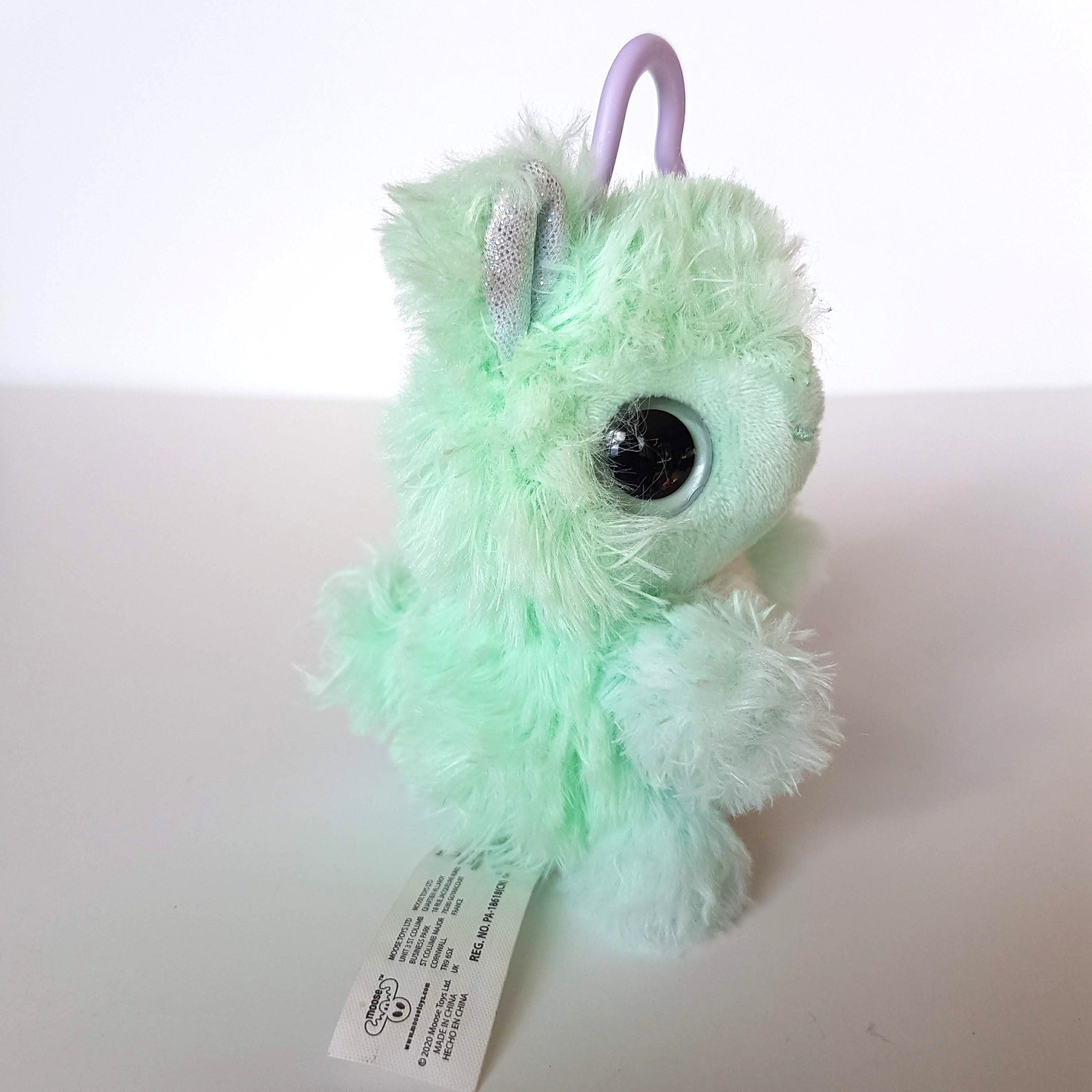 Scruff a Luvs BABY RABBIT KEY CHAIN Aqua 5" Stuffed Animal Plush Bag Accessory2