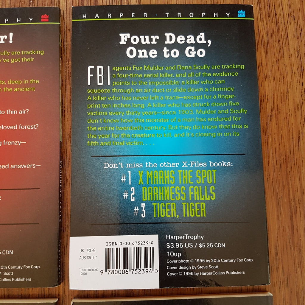 The X Files Book Bundle 2 4 8 & 10 Lot Paperback 1990s Vintage Sci Fi Books8