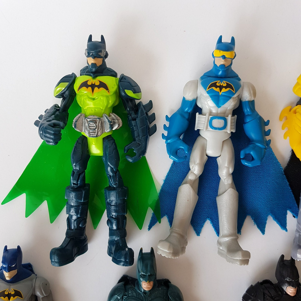 Mattel BATMAN Action Figure LOT Bundle 4" DC Comics Superhero Reptile Lizard EUC1