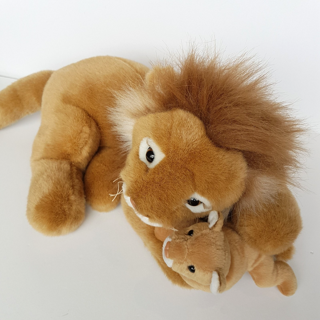 Corroboree LION & CUB WILD CAT Safari Plush Soft Toy Stuffed Animal CA Australia4