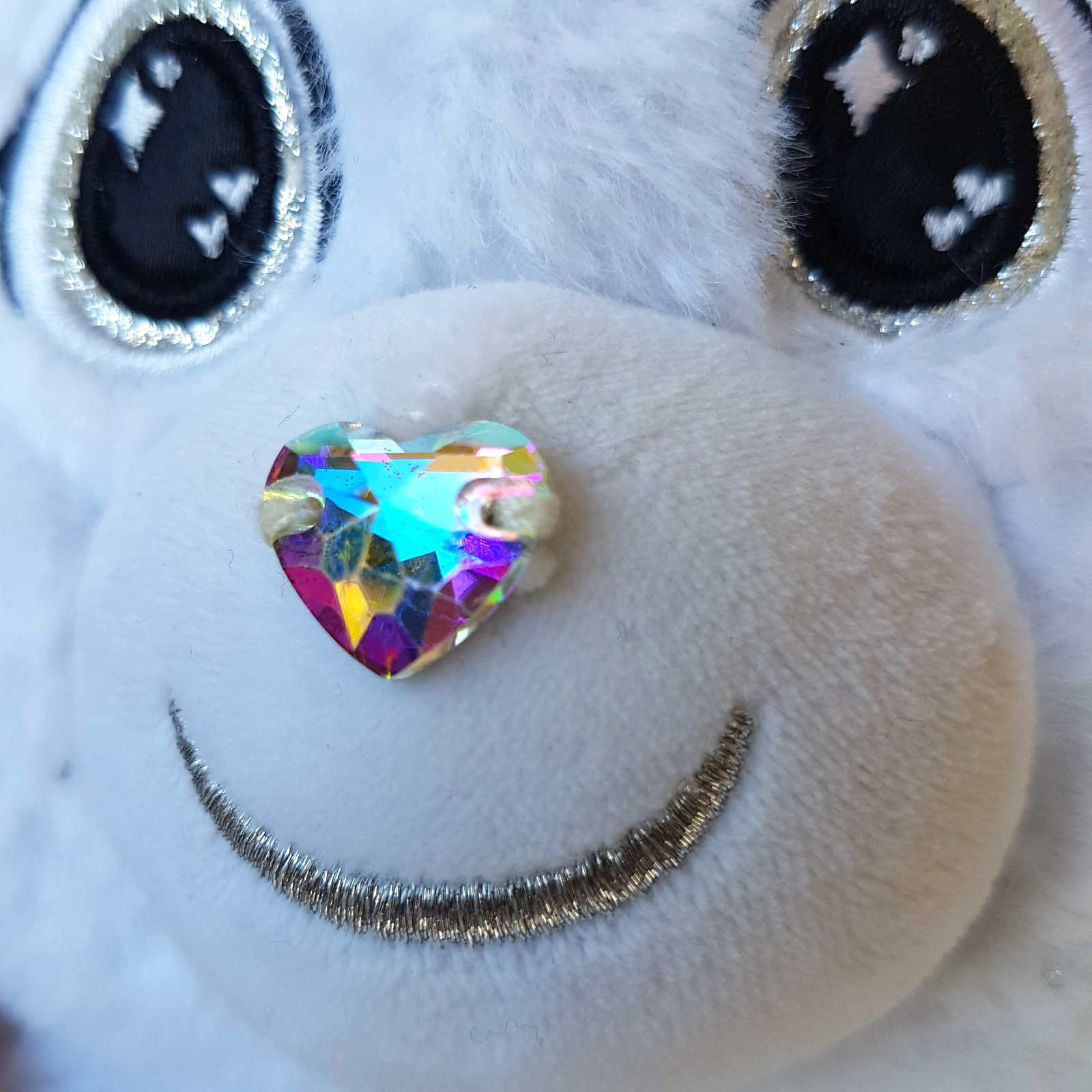 Care Bear HOPEFUL HEART Collector's Edition 2022 36cm Crystal Nose White Glitter11