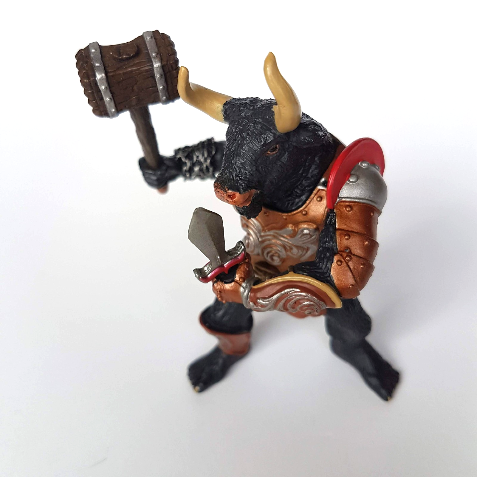 RARE Papo BLACK MINOTAUR VARIANT Action Figure 10cm Fantasy 2006 Animal Warriors1