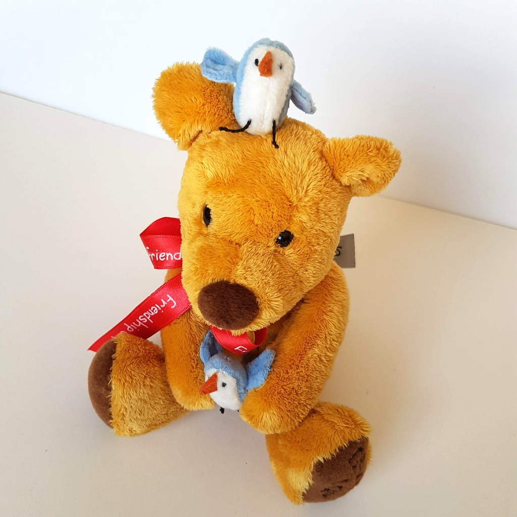 Gund NEWTONS LAW Teddy Bear Plush 27cm Stuffed Animal Soft Toy Friendship Counts2