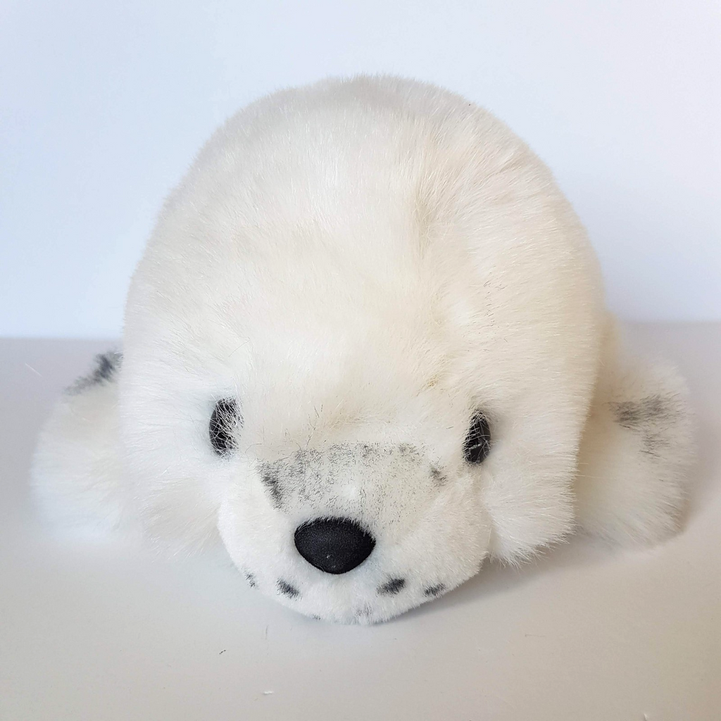 WHITE HARP SEAL PUP Richard Lang & Son Plush 34cm Stuffed Animal Soft Toy Cute1