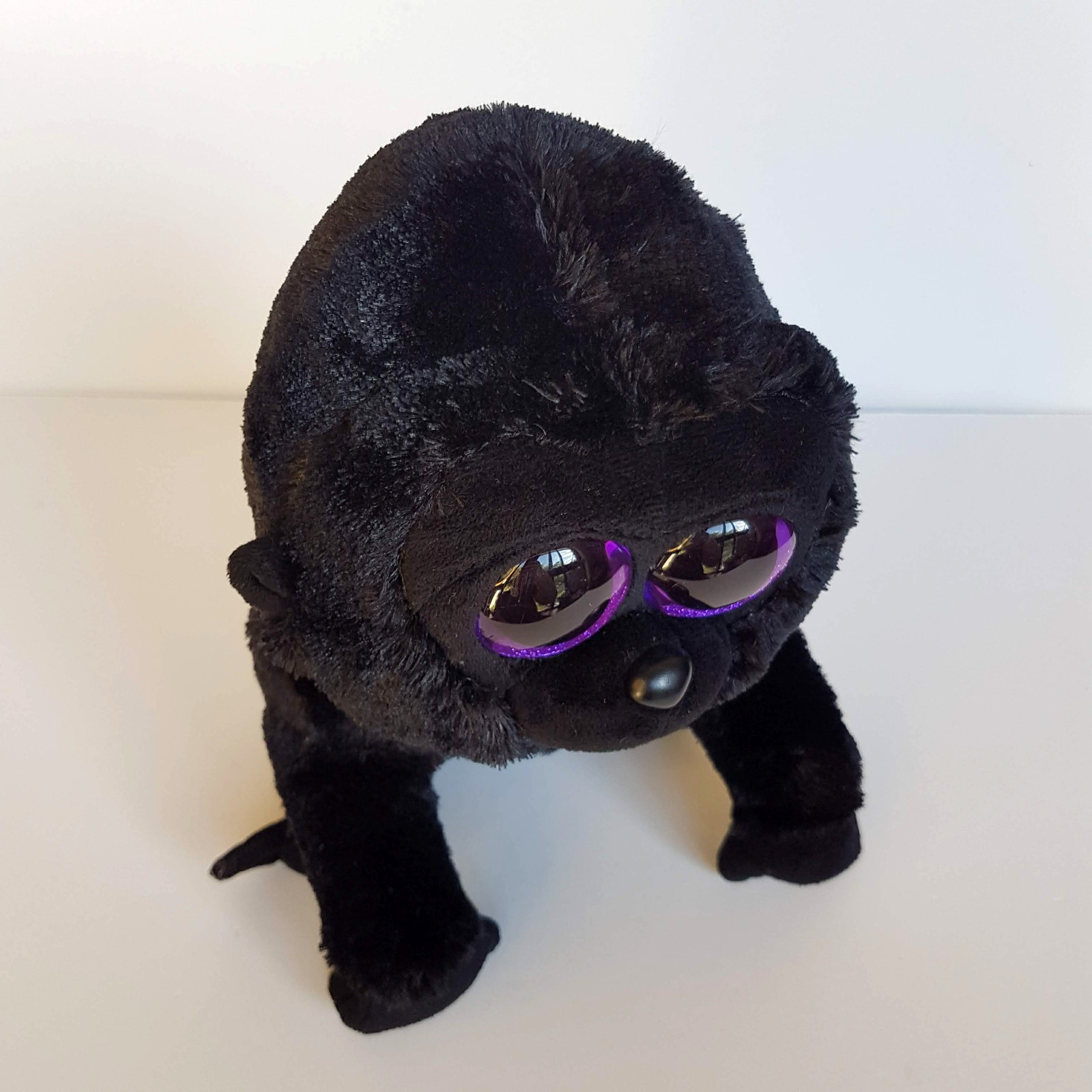TY SILK Beanie GEORGE GORILLA Medium 23cm Black Monkey Soft Toy Stuffed Animal2