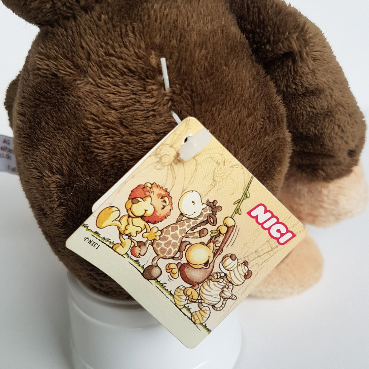 Nici BROWN MONKEY Plush Soft Toy 22cm Stuffed Animal Farm Floppy Cuddly TAGS6