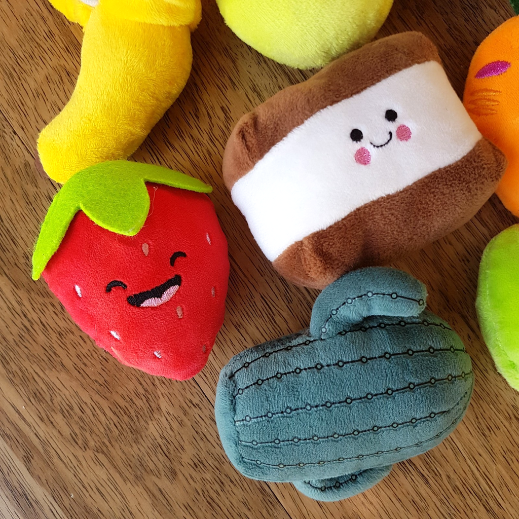 Mixed FOOD PLUSH Soft Toy Stuffed Food Small Toys Fruit Icecream Vegetables4