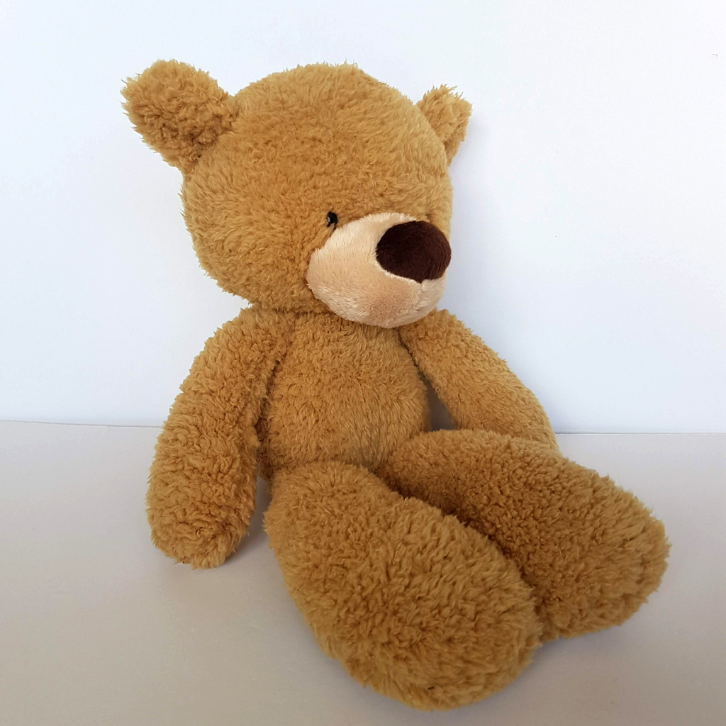 Gund FUZZY TEDDY BEAR Light Caramel Brown 35cm Soft Toy Plush Stuffed Animal Toy2