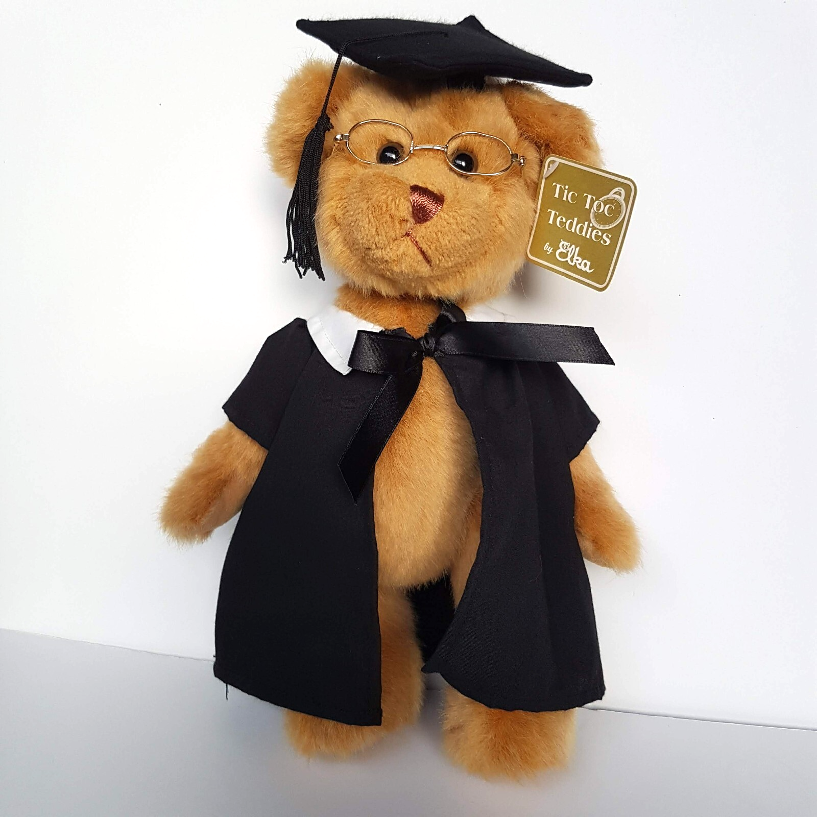 Elka University GRADUATION TEDDY BEAR 32cm Soft Toy School Stuffed Animal Gift3