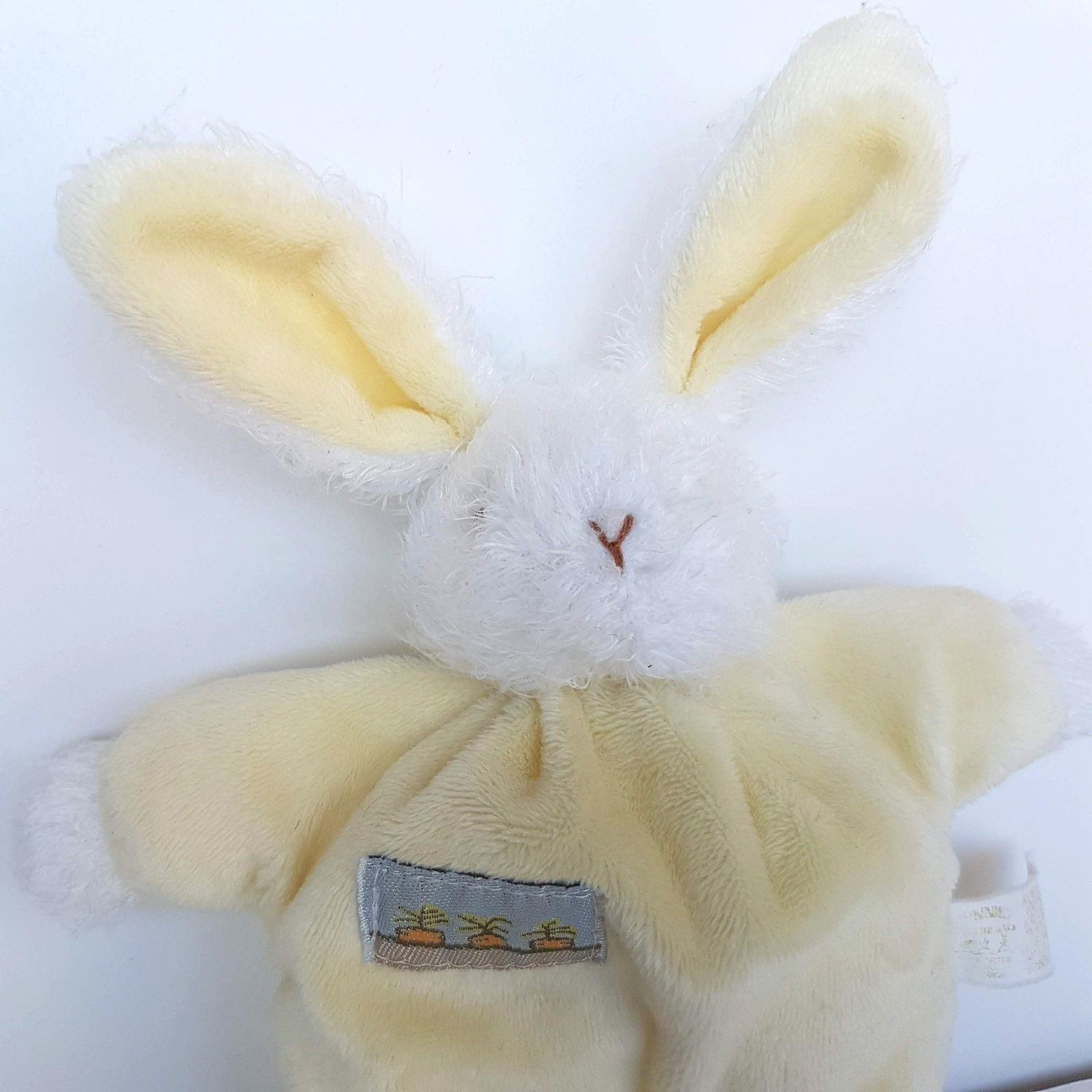 Bunnies By The Bay RABBIT RATTLE Plush Security Comforter Soft Toy Baby Play Toy3