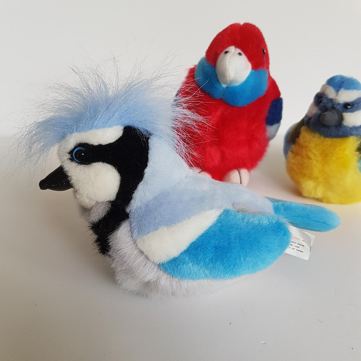 Wild Republic BLUE TIT BLUE JAY CRIMSON ROSELLA Bird Stuffed Animal Soft Toy4