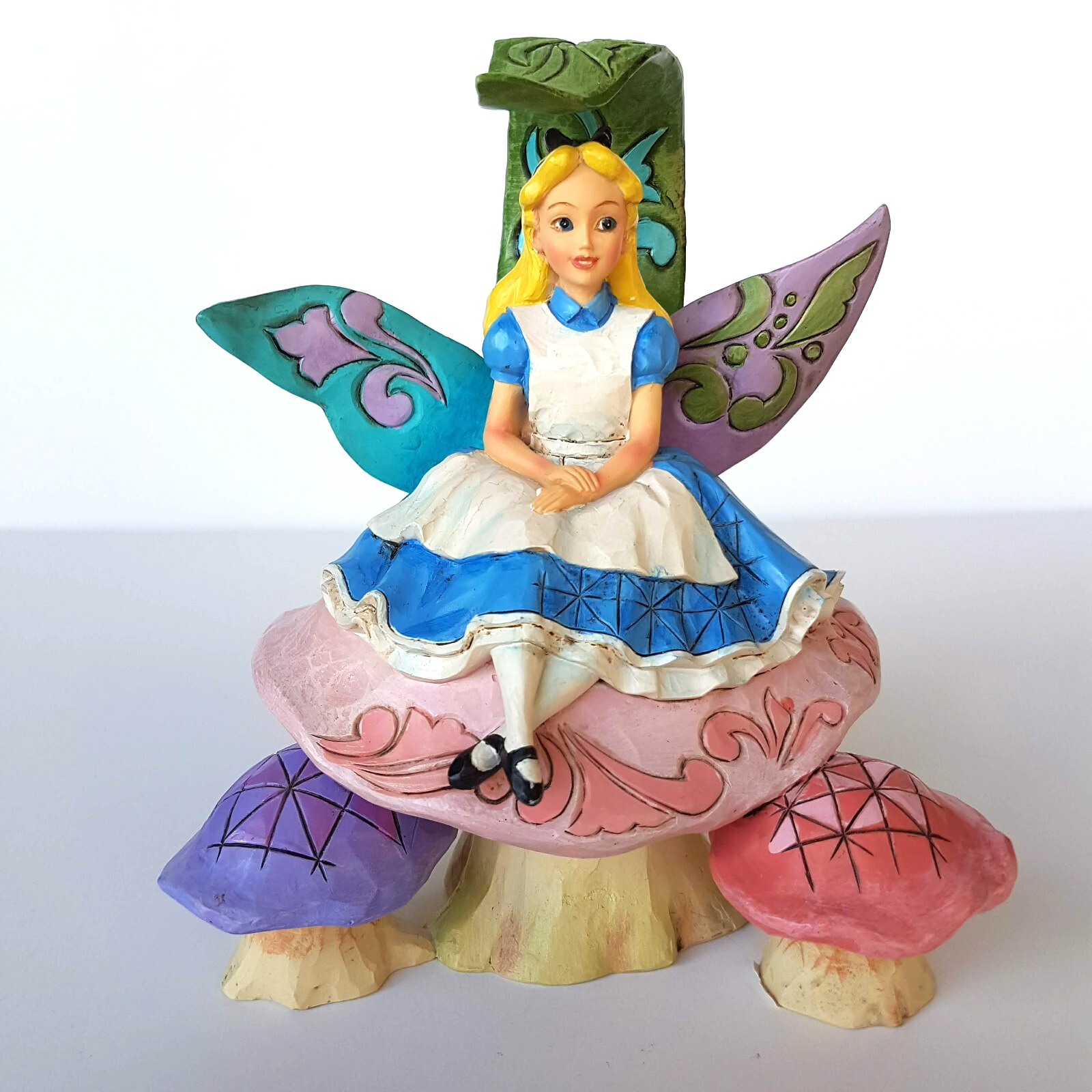 JIM SHORE Alice in Wonderland Changed So Much Statue Fairy Tale Disney Figurine7