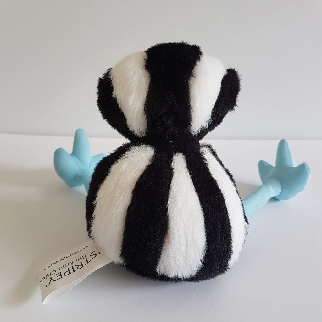 STRIPEY THE EMU CHICK Plush 9" Stuffed Animal Cute Bird Soft Toy Big Eyes Toy5