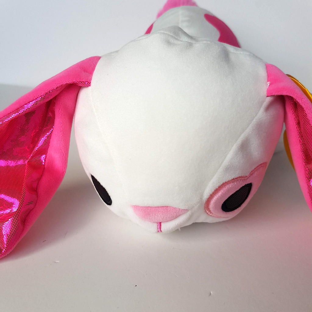 Zuru Hug A Lumps LOLA BUNNY RABBIT 600gms Sensory Weighted Pink White Soft Toy7