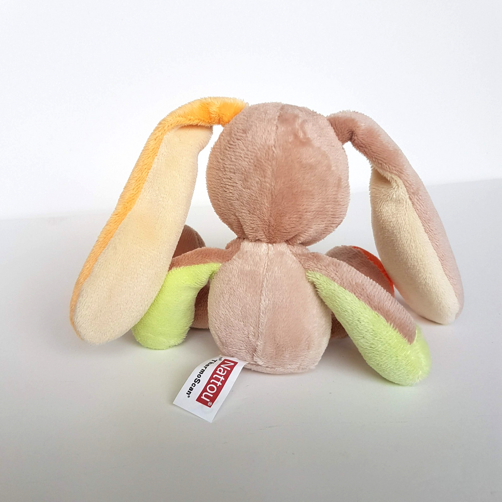 Nattou Small BUNNY BABY RATTLE Plush Lovey 17cm Stuffed Animal Soft Toy Rabbit3