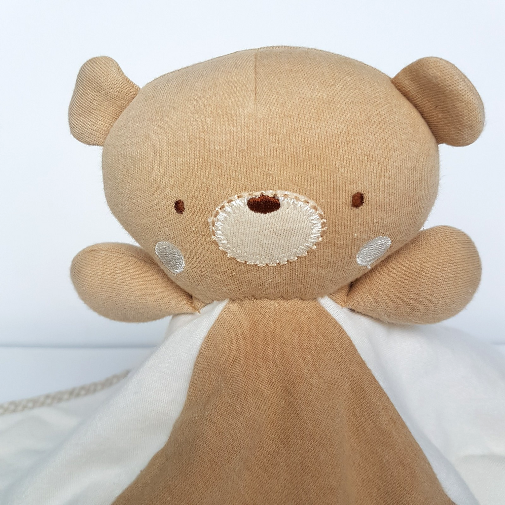 NP Baby TEDDY BEAR LOVEY Plush Security Blanket Comforter Brown Animal Soft Toy1