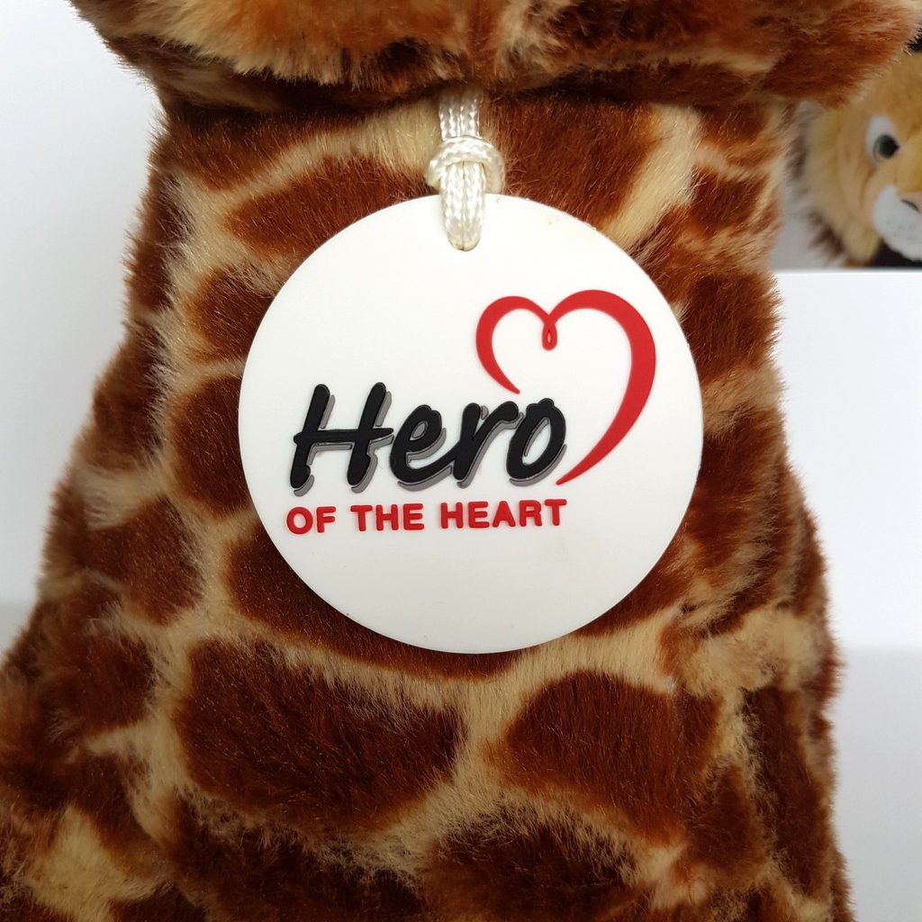 Hero Of The Heart GIRAFFE SITTING Plush 33cm Soft Toy Stuffed Animal Safari Zoo9