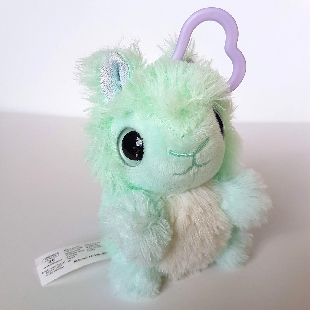 Scruff a Luvs BABY RABBIT KEY CHAIN Aqua 5" Stuffed Animal Plush Bag Accessory1