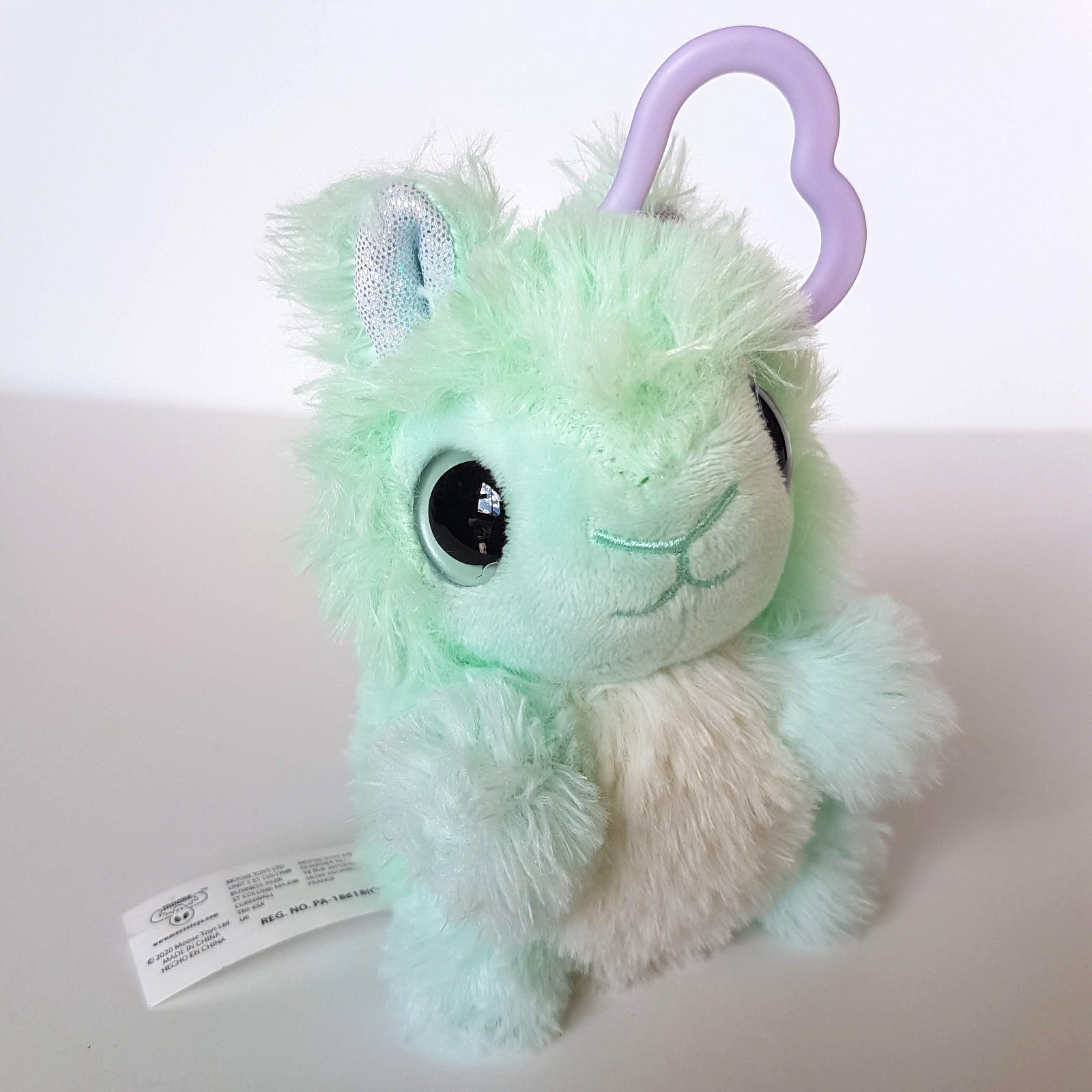 Scruff a Luvs BABY RABBIT KEY CHAIN Aqua 5" Stuffed Animal Plush Bag Accessory1
