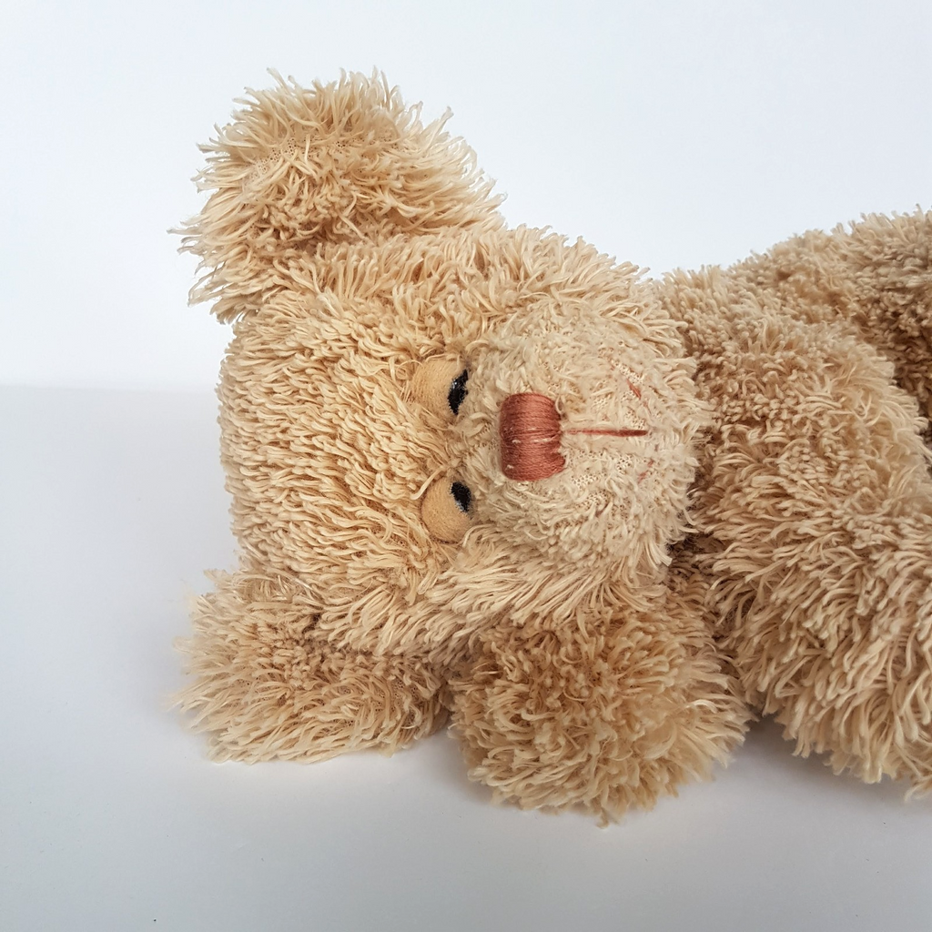 Cute SLEEPY EYE TEDDY BEAR 32cm Plush Soft Toy Stuffed Animal Cuddly Floppy Toy1