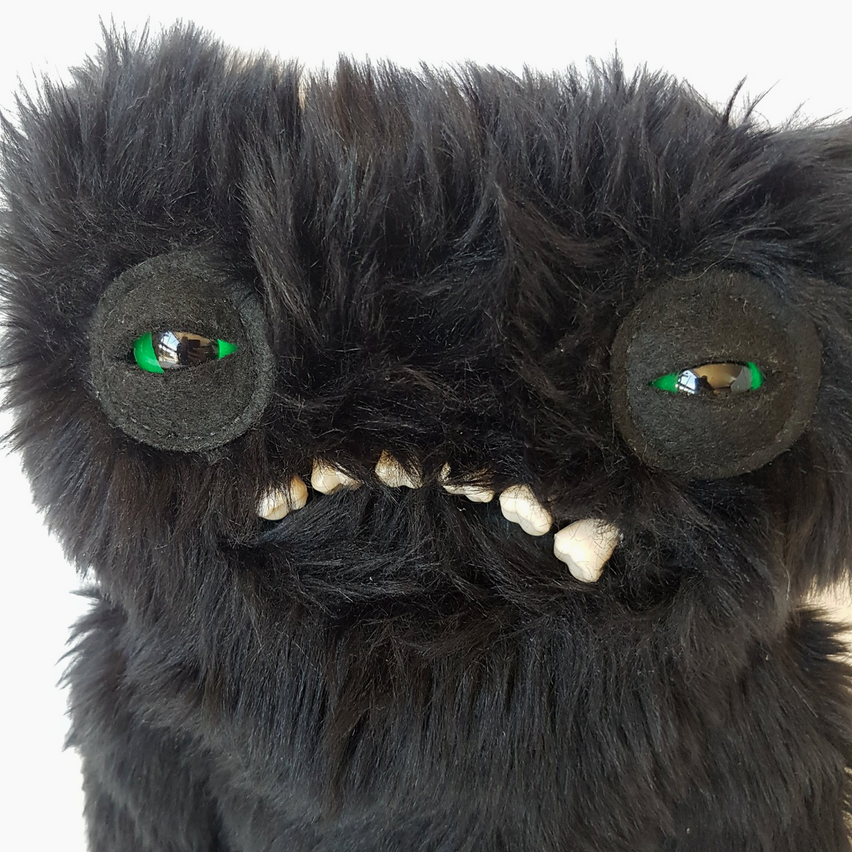 Fuggler BLACK WIDE EYED WEIRDO Plush 25cm Funny Ugly Monster Soft Toy NO BUDGIES3