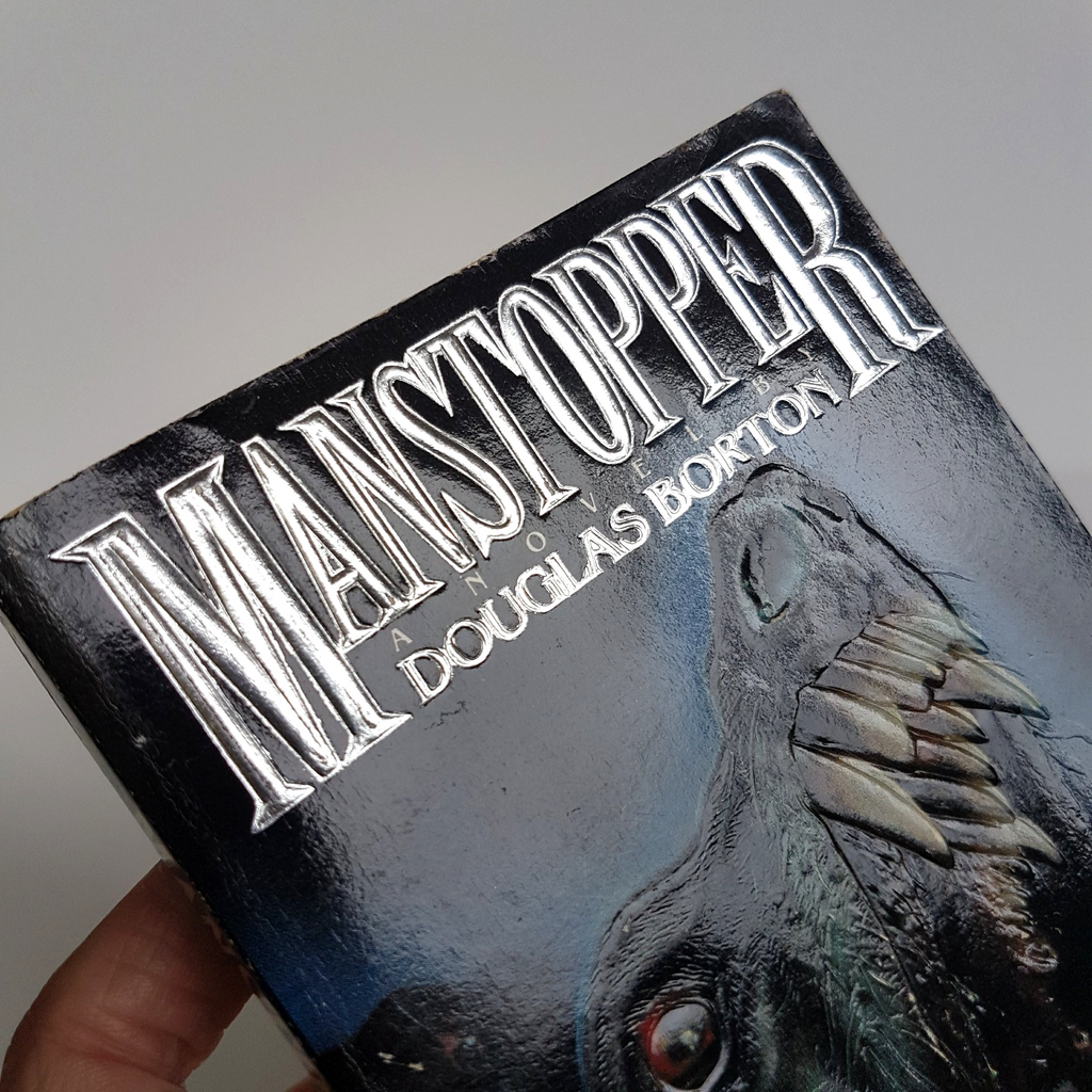MANSTOPPER Douglas Borton Book Horror Paperback FIRST EDITION 1988 Scary Novel12