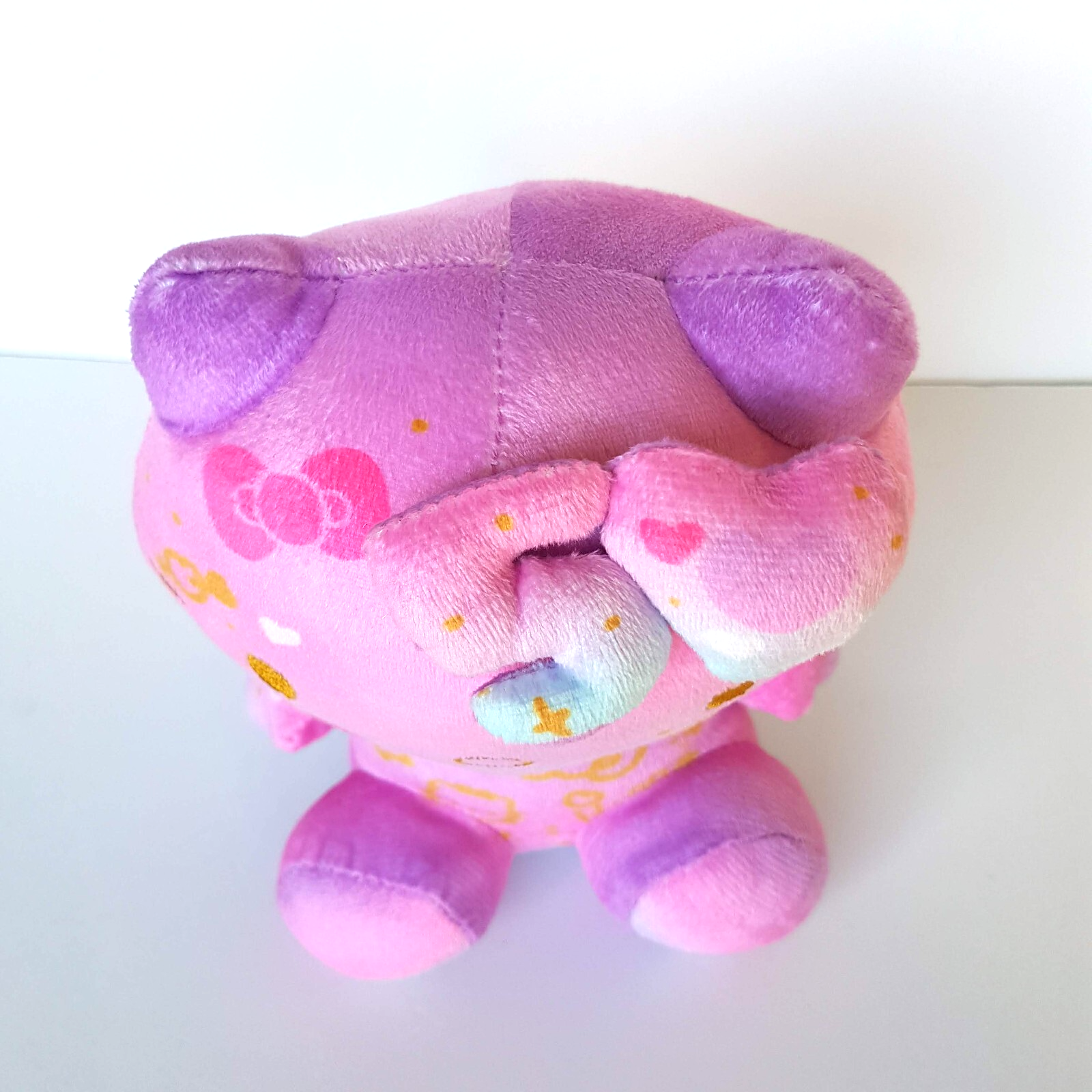 HELLO KITTY 18cm 50th ANNIVERSARY Cat Plush Rainbow Gold Stuffed Animal Soft Toy4