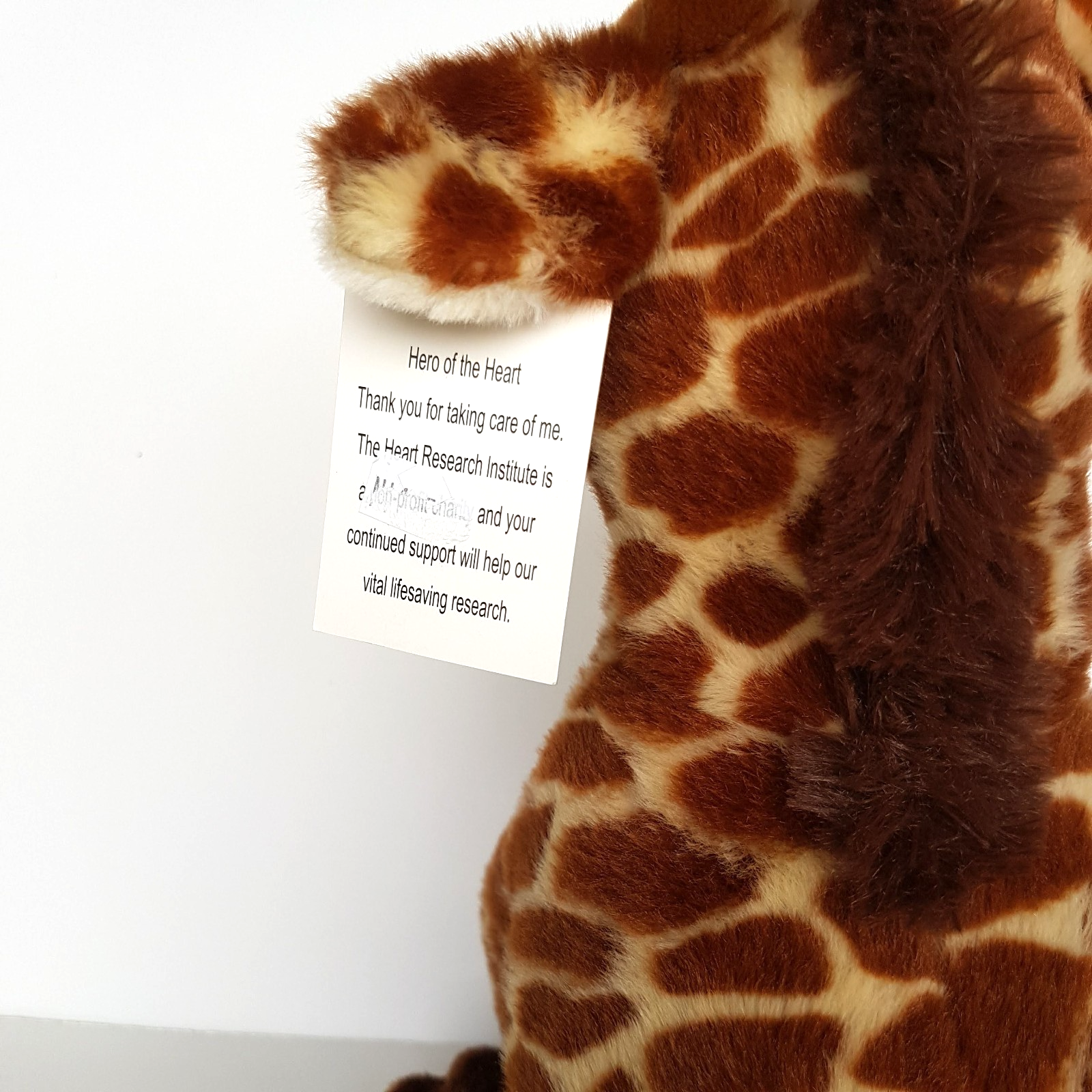 Hero Of The Heart GIRAFFE SITTING Plush 33cm Soft Toy Stuffed Animal Safari Zoo7