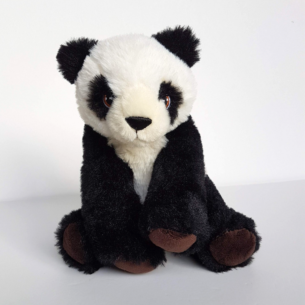Keel SMALL PANDA Plush Soft Toy 17cm Stuffed Animal Black White Embroidery Eyes0