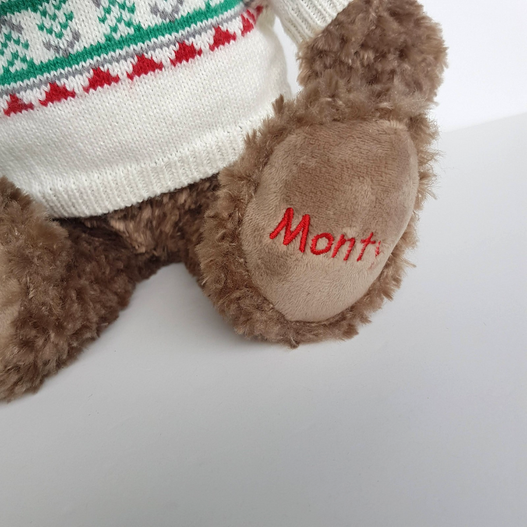 Myer CHRISTMAS BEAR MONTY 2021 Plush Teddy Bear 39cm Stuffed Animal Soft Toy8