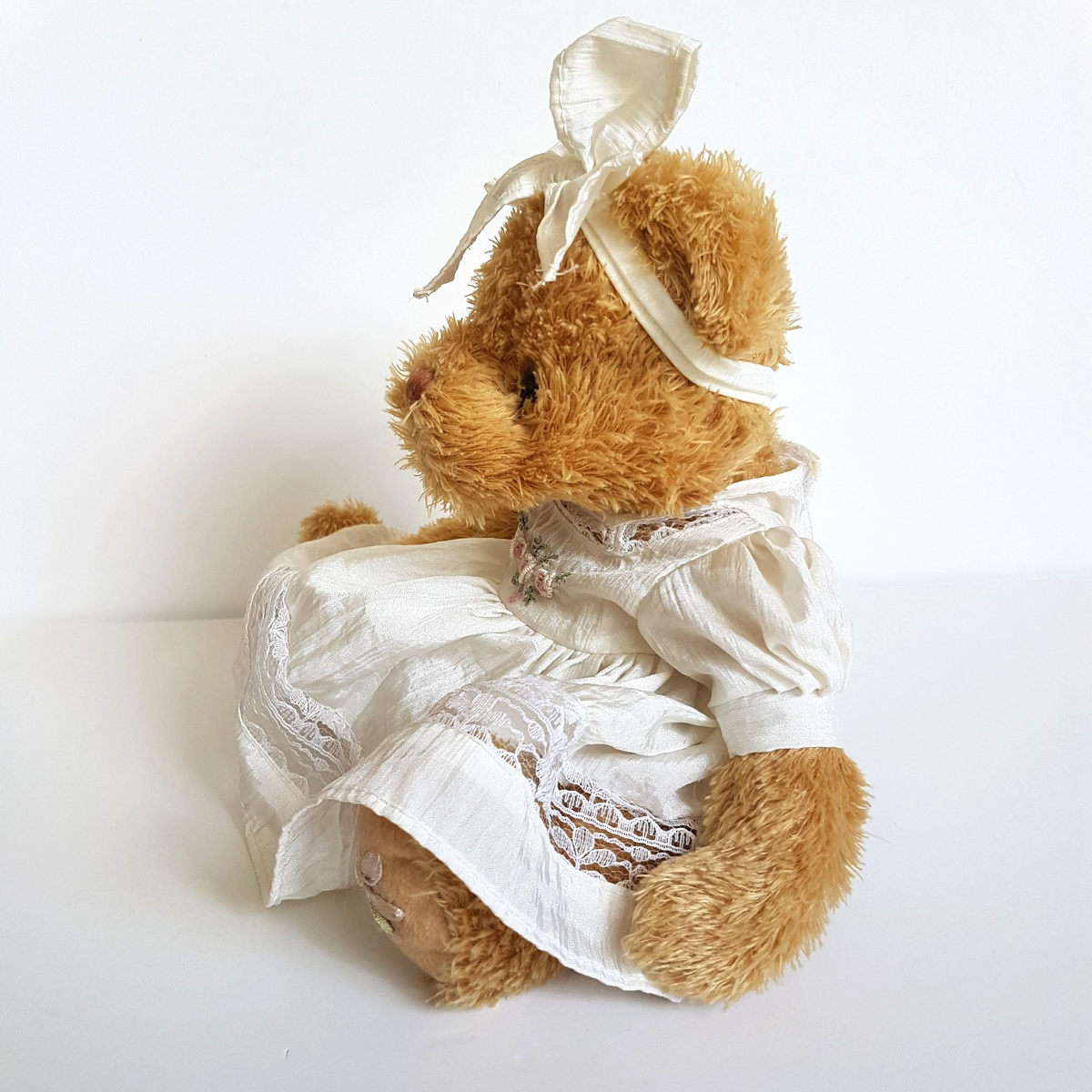 Settler Bears TAFFETA ROSE TEDDY Bear 26cm Plush Lace Soft Toy Stuffed Animal8