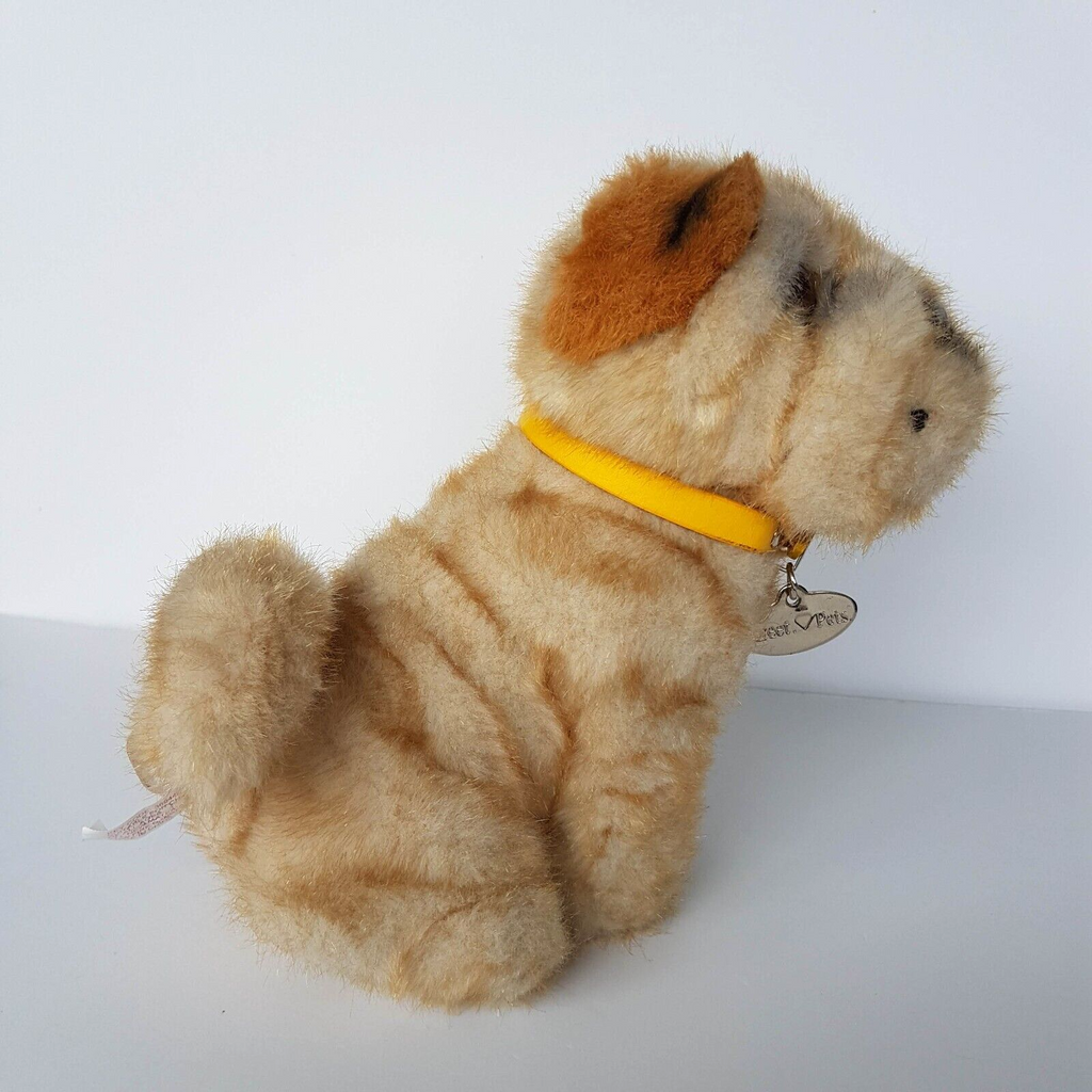 SHAR PEI Puppy DOG Playful Plush Stuffed Animal Small Soft Toy Cute Pet Collar6