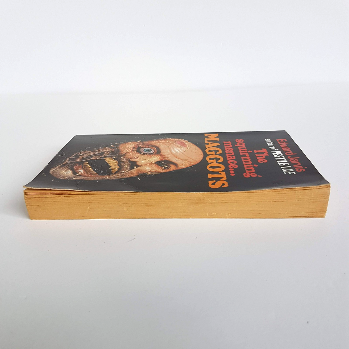 Rare 1986 MAGGOTS Edward Jarvis Book Horror Paperback Scary Novel Collectible6