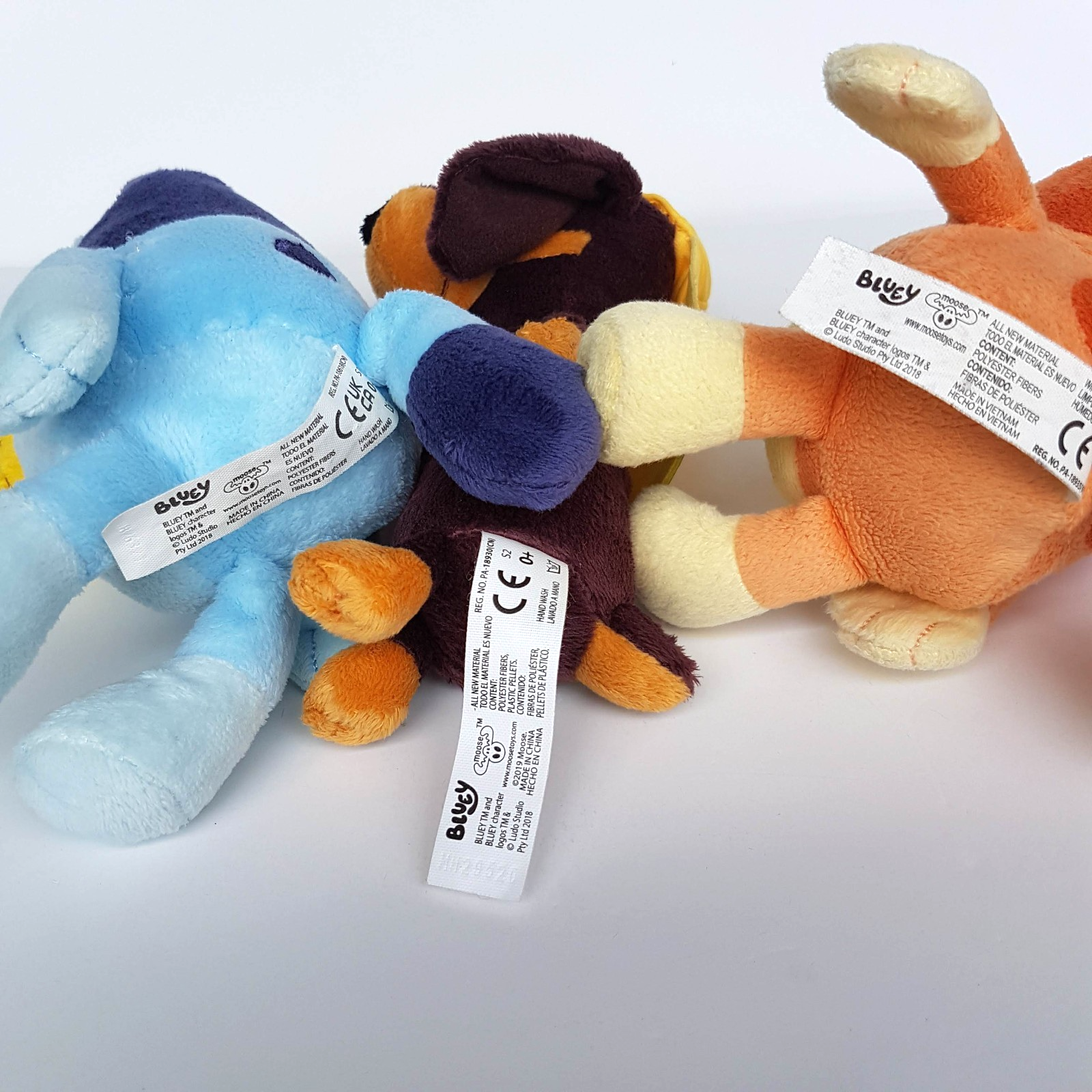 Bluey Plush Lot BINGO SNICKERS BLUEY Puppy Dog Stuffed Animal Soft Toy Genuine4