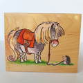 Penny Black MINDING SHELTY Horse Stamp Hedgehog Craft Scrapbooking Animal Stamp0